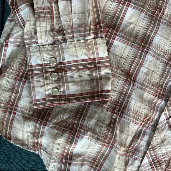 Wrangler Men's Casual Long Sleeve Plaid Shirt - Picture 4 of 7